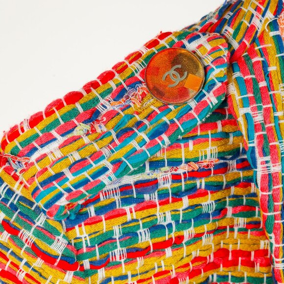 Chanel Resort 2016 Multicolour-Tweed Single-Button Blazer - Picture 5 of 12